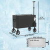 Outsunny Outdoor Patio Cooler Cart, Rolling Ice Chest with Wheels, Black