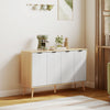 HOMCOM 47" Sideboard, Buffet Cabinet with Adjustable Shelves, Natural
