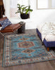 Tracy Traditional 6'0" x 9'0" Area Rug in Blue Indoor Area Rug | Tapis Traditionnel Tracy 6'0" x 9'0" en Bleu