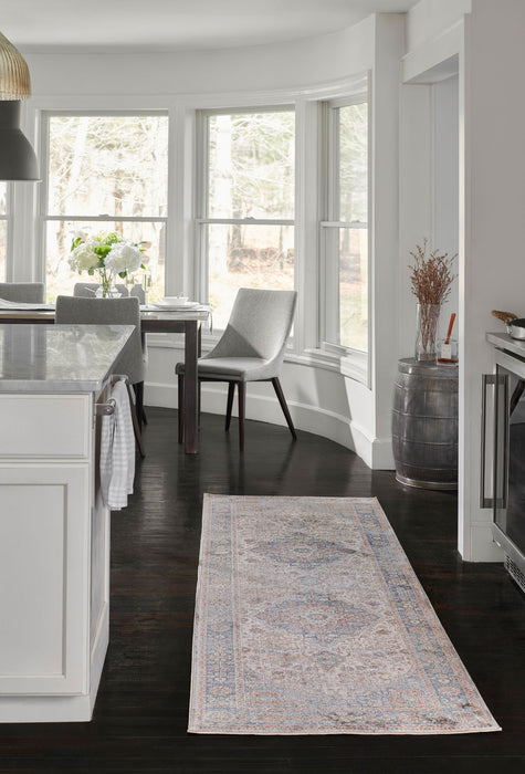 Irina Traditional 2'6\" x Runner Rug in Multi Indoor Area Rug