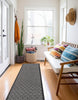 Eve Contemporary 2'0" x 10'0" Runner Rug in Grey Indoor Area Rug | Tapis Contemporain Eve 2'0" x 10'0" en Gris