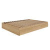 3-Drawer Storage Bed Frame, King|Maple King Bed | Lit King tiroirs, Erable Naturel