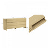 Linda Modern 72" Dresser in Natural Oak (6-Drawer) | Commode moderne Linda 72" en chene naturel (6 tiroirs)