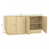 Ardea Contemporary 60" Sideboard in Natural Oak Buffet | Buffet contemporain Ardea 60" en chene naturel