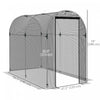 Outsunny 4' X 8' Plant Protection Tent Crop Cage With Door, Black|Outsunny Cage De Culture, Tente De Protection Des Plantes De 4' X 8', Noir