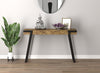 47” Narrow Console Table With Storage Shelf - Brown Reclaimed Wood With Black Metal | Console étroite de 47 po avec tablette de rangement - bois recyclé brun avec métal noir