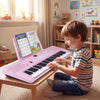 Costway 61 Key Keyboard Piano for Beginners,Electric Portable Digital Piano with Music Stand Pink
