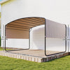 Outsunny 10' x 13' Retractable Pergola Canopy, Outdoor Metal Pergola Gazebo