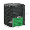 Outsunny Garden Compost Bin, 80 Gallon Outdoor Compost Container, Green|Outsunny Poubelle A Compost De Jardin, Conteneur A Compost De 80 Gallons