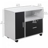 Homcom Lockable Filing Cabinet With Hanging Rail|Homcom Classeur Verrouillable Avec Rail De Suspension