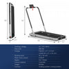 Superfit 2.25hp 2-in-1 Folding Under Desk Treadmill W/speaker Controller App