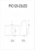 Dainolite Display/Exhibit Picture Light 30w Polished Chrome Finish Lamp|Lampe pour affichage d’image de Dainolite avec fini chromé poli et ampoule de 30 W