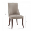 Connie Modern 6-Piece Dining Chair Set in Taupe | Ensemble de 6 chaises de salle a manger Connie Modern en taupe