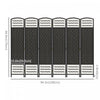Homcom 6 Panel Folding Room Divider 5.6 Ft Privacy Screen|Homcom Paravent Pliable A 6 Panneaux, Ecran De Confidentialite