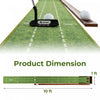 Costway Putting Green Practice Golf Putting Mat With Auto Ball Return And 2 Hole Sizes