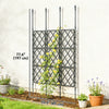 Outsunny Foldable Garden Trellis, Lattice Climbing Support Trellis