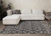 Taylor Grey Cream Rustic Diamond Rug, 5'3" x 7'7" Indoor Area Rug | Tapis Taylor a poils longs diamants rustiques creme gris, 5'3" x 7'7"