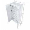 Cornelia Modern 30" Storage Cabinet in White (4-Shelf) - Set of 2 Bookcase | Armoire de rangement Cornelia Modern 30" en blanc (4 etageres) - Lot de 2