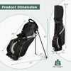 Costway 9" Golf Stand Bag Club 8 Way Divider Carry Organizer Pockets Storage Black New