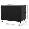 Outsunny 3-Seater Patio Swing Cover, 85" x 61" x 59", Black