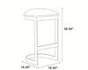 Aura Modern Metal Upholstered Barstool in Blue - Set of 2 Bar Stool | Tabouret de bar moderne en metal et tissu Aura bleu - Lot de 2