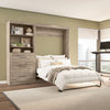 Bestar Pur Full Murphy Unit with Drawers 95-Inch Wall Bed - Rustic Brown|Lit double escamotable mural Pur de Bestar de 95 po avec tiroirs - brun rustique