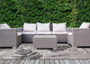 Jackson Grey White Botanical Leaves Rug, 5'3" x 7'7" Outdoor Area Rug | Tapis Jackson a feuilles botaniques gris et blanc, 5'3" x 7'7"