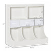 Homcom Kids Bookcase Toddler Toy Storage Organizer, Kid’s Bin Storage Unit Children Display Shelf Wa|Homcom Meuble Rangement Jouet Etagere Pour Jouets Enfants Organisateur Jouet 5 Compartiments 3 Tiroi