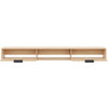 Nordika Slim 72" Wall-Mounted TV Stand with 2 Storage Cabinets - Natural Blonde Oak | Meuble pour téléviseur mural mince Nordika de 72 po avec 2 armoires de rangement - chêne blond naturel