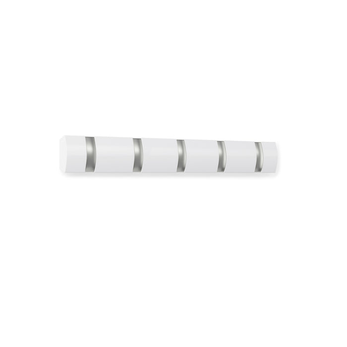 Umbra 5 Flip Wall-Mounted Hooks - White