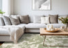 Ellis Floral Green Cream Area Rug - 7'10" x 10'6"|Carpette Ellis verte et crème à motif floral - 7 pi 10 po x 10 pi 6 po