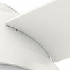 Dempsey Low Profile Ceiling Fan with Light Fixture - White | Ventilateur de plafond Dempsey à profil bas avec luminaire - Blanc