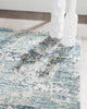Delphine Traditional 9'3" x 12'6" Area Rug in Blue Indoor Area Rug | Tapis Traditionnel Delphine 9'3" x 12'6" en Bleu