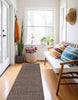 Linden Contemporary 2'0" x 10'0" Runner Rug in Brown Indoor Area Rug | Tapis Contemporain Linden 2'0" x 10'0" en brun