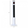 Homcom 46" Tower Fan With 3 Speed And 12h Timer|Homcom Ventilateur Tour 46" Avec 3 Vitesses Et Minuterie 12h