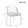 Olivia Set of 2 Modern Dining Chair with Slanted Legs and Adjustable Feet,Beige | Olivia Ensemble de 2 chaises de salle a manger modernes avec pieds inclines et pieds reglables, beige