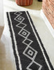 Zelda Contemporary 2'3" x 7'6" Runner Rug in Black Indoor Area Rug | Tapis Contemporain Zelda 2'3" x 7'6" en Noir