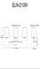 Dainolite Eleanor 3 Light Vanity Light Matte Black Clear Hammered Glass Lamp|Lumière de coiffeuse Eleanor de Dainolite en verre martelé transparent, avec fini noir mat et 3 ampoules