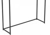 40” Modern Console Table With Sunkey Tray - Dark Taupe With Black Metal | Console moderne de 40 po avec plateau encastré - taupe foncé avec métal noir