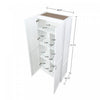 Cornelia Modern 30" Storage Cabinet in White (7-Shelf) | Armoire de rangement Cornelia Modern 30" en blanc (7 etageres)