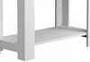 24” Classic Narrow Accent Table With Hidden Storage & Lower Shelf - White | Table d’appoint étroite classique de 24 po avec rangement dissimulé et tablette inférieure - blanche