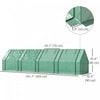 Outsunny 12' X 3' X 3' Portable Greenhouse, Tunnel Greenhouse Green|Outsunny Serre Portative 12' X 3' X 3', Serre Tunnel, Vert