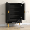 HOMCOM Narrow Shoe Cabinet for Entryway Shoe Storage Cabinet with Storage