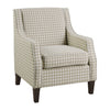 Beagle Accent Chair, Khaki Pattern Fabric | Fauteuil Beagle En Tissu A Motif Kaki