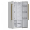 Forno Salerno 33-inch Side-by-Side White Refrigerator, 15.6 cu.ft. - FFRBI1805-33WHT | Refrigerateur cote a cote Salerno en blanche de 33 po, 15,6 pi³ - FFRBI1805-33WHT