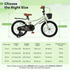 Costway 18" Kid's Bike With Training Wheels Adjustable Handlebar & Seat Handbrake Green