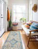 Daria Blue Rug 2'8" x 8'2" | Tapis de Couloir Traditionnel Daria 2'8" x 8'2" en Bleu