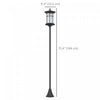 Outsunny 72" Solar Post Light, Ip44 LED Outdoor Street Light, 2 Pack|Outsunny Lot De 2 Lampadaires Solaires De 72 Po, Lampadaires A LED Ip44