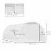 Outsunny 26' X 10' X 6.6' Large Walk In Tunnel Greenhouse Steel Frame|Outsunny Grand Tunnel De Serre Avec Cadre En Acier 26' X 10' X 6.6'
