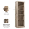 Bestar Pur 25 W Closet Organizer - Rustic Brown|Organisateur de garde-robe Pur de Bestar de 25 po (L) - brun rustique